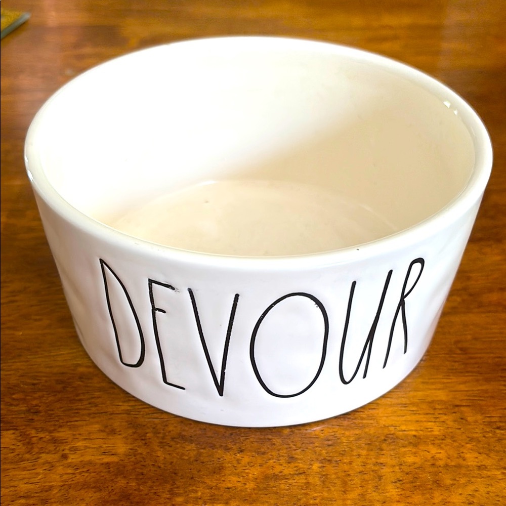 Rae Dunn White and Black Serveware Bowl